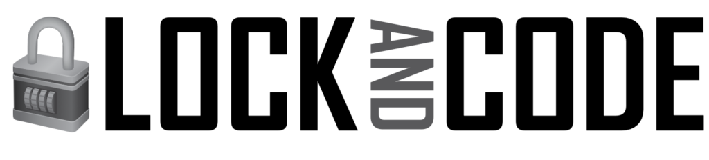 logo lockandcode on white long copy